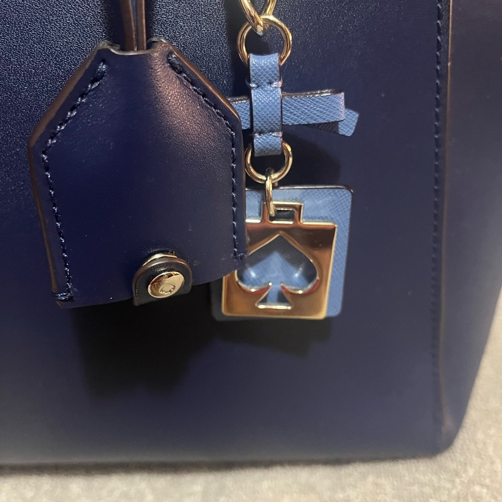 Kate Spade Blue Structured Tote with Sleek Design - Picture 4 of 13